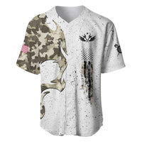 Personalized Camouflage Skull and American Flag Darts Baseball Jersey - Wonder Print Shop