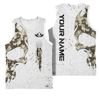 Personalized Camouflage Skull and American Flag Darts Basketball Jersey - Wonder Print Shop
