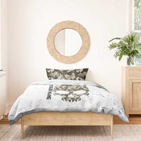 Personalized Camouflage Skull and American Flag Darts Bedding Set - Wonder Print Shop
