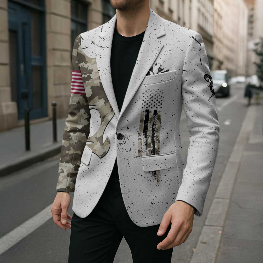 Personalized Camouflage Skull and American Flag Darts Blazer - Wonder Print Shop