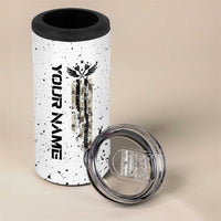 Personalized Camouflage Skull and American Flag Darts 4 in 1 Can Cooler Tumbler - Wonder Print Shop