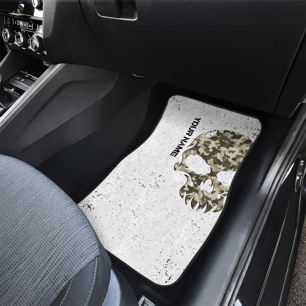 Personalized Camouflage Skull and American Flag Darts Car Mats - Wonder Print Shop