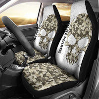 Personalized Camouflage Skull and American Flag Darts Car Seat Cover - Wonder Print Shop