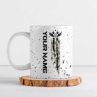 Personalized Camouflage Skull and American Flag Darts Ceramic Mug - Wonder Print Shop