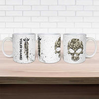 Personalized Camouflage Skull and American Flag Darts Ceramic Mug - Wonder Print Shop