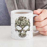 Personalized Camouflage Skull and American Flag Darts Ceramic Mug - Wonder Print Shop