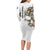 Personalized Camouflage Skull and American Flag Darts Family Matching Long Sleeve Bodycon Dress and Hawaiian Shirt - Wonder Print Shop