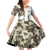 Personalized Camouflage Skull and American Flag Darts Family Matching Off Shoulder Short Dress and Hawaiian Shirt - Wonder Print Shop