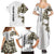 Personalized Camouflage Skull and American Flag Darts Family Matching Summer Maxi Dress and Hawaiian Shirt - Wonder Print Shop