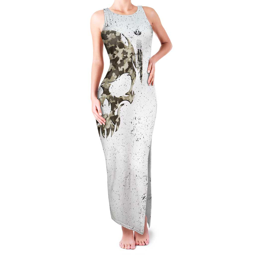 Personalized Camouflage Skull and American Flag Darts Family Matching Tank Maxi Dress and Hawaiian Shirt - Wonder Print Shop