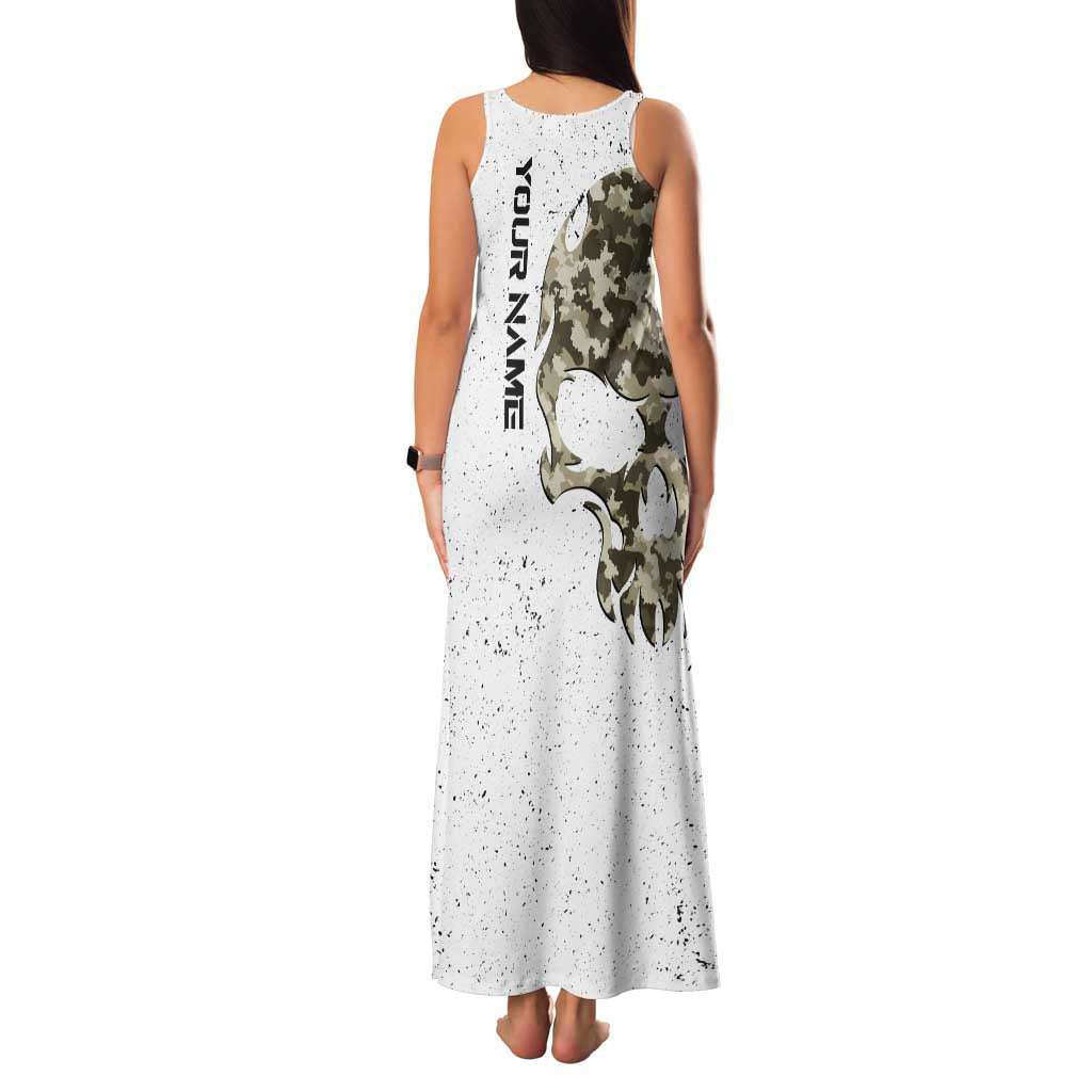 Personalized Camouflage Skull and American Flag Darts Family Matching Tank Maxi Dress and Hawaiian Shirt - Wonder Print Shop