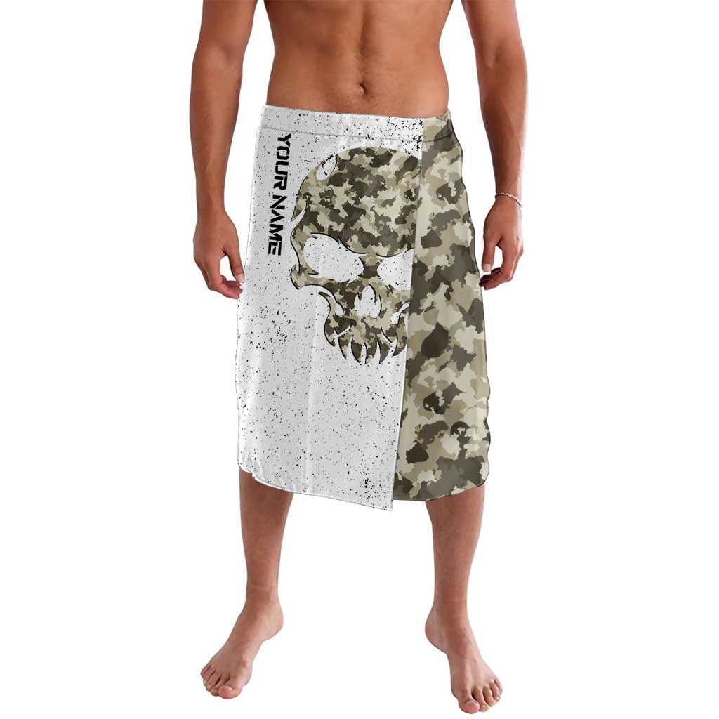 Personalized Camouflage Skull and American Flag Darts Lavalava - Wonder Print Shop