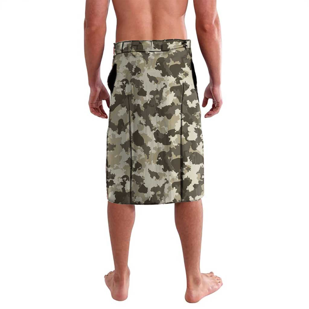 Personalized Camouflage Skull and American Flag Darts Lavalava - Wonder Print Shop