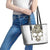 Personalized Camouflage Skull and American Flag Darts Leather Tote Bag - Wonder Print Shop