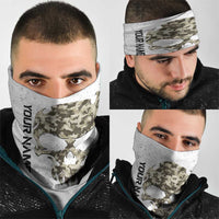 Camouflage Skull and American Flag Darts Neck Gaiter TS04
