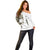 Personalized Camouflage Skull and American Flag Darts Off Shoulder Sweater - Wonder Print Shop