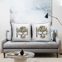 Personalized Camouflage Skull and American Flag Darts Pillow Cover - Wonder Print Shop