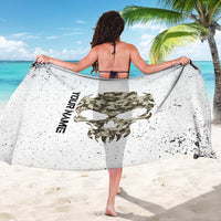 Personalized Camouflage Skull and American Flag Darts Sarong - Wonder Print Shop