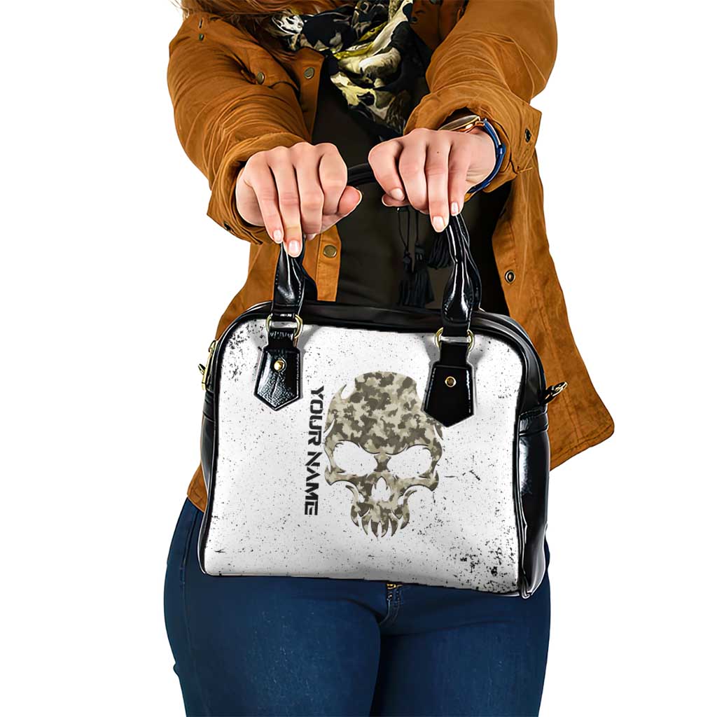 Personalized Camouflage Skull and American Flag Darts Shoulder Handbag - Wonder Print Shop