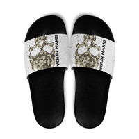 Personalized Camouflage Skull and American Flag Darts Slide Sandals - Wonder Print Shop