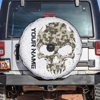 Personalized Camouflage Skull and American Flag Darts Spare Tire Cover - Wonder Print Shop