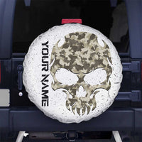 Personalized Camouflage Skull and American Flag Darts Spare Tire Cover - Wonder Print Shop