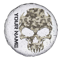 Personalized Camouflage Skull and American Flag Darts Spare Tire Cover - Wonder Print Shop