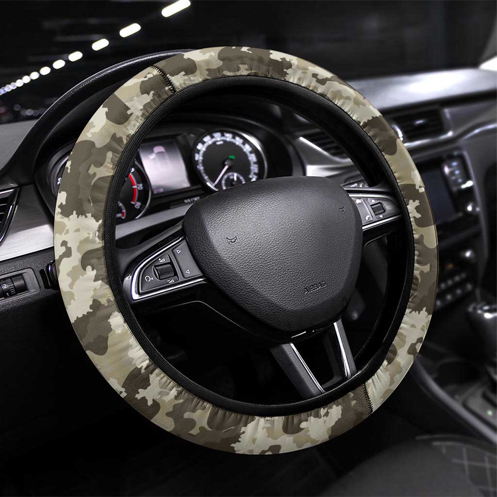 Camouflage Skull and American Flag Darts Steering Wheel Cover - Wonder Print Shop