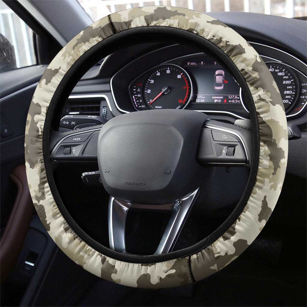 Camouflage Skull and American Flag Darts Steering Wheel Cover - Wonder Print Shop