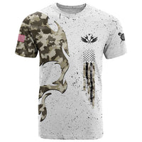 Personalized Camouflage Skull and American Flag Darts T Shirt - Wonder Print Shop