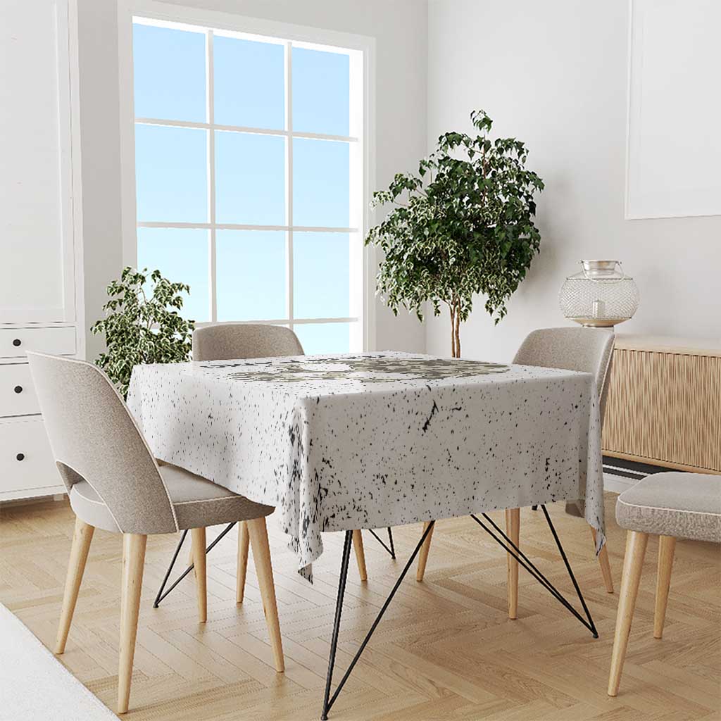 Personalized Camouflage Skull and American Flag Darts Tablecloth - Wonder Print Shop