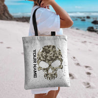 Personalized Camouflage Skull and American Flag Darts Tote Bag - Wonder Print Shop