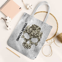 Personalized Camouflage Skull and American Flag Darts Tote Bag - Wonder Print Shop
