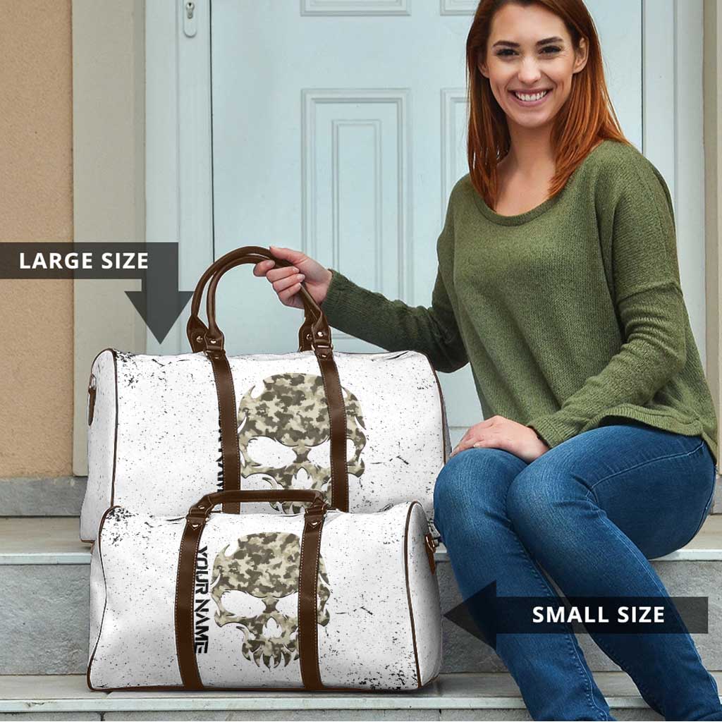 Personalized Camouflage Skull and American Flag Darts Travel Bag - Wonder Print Shop