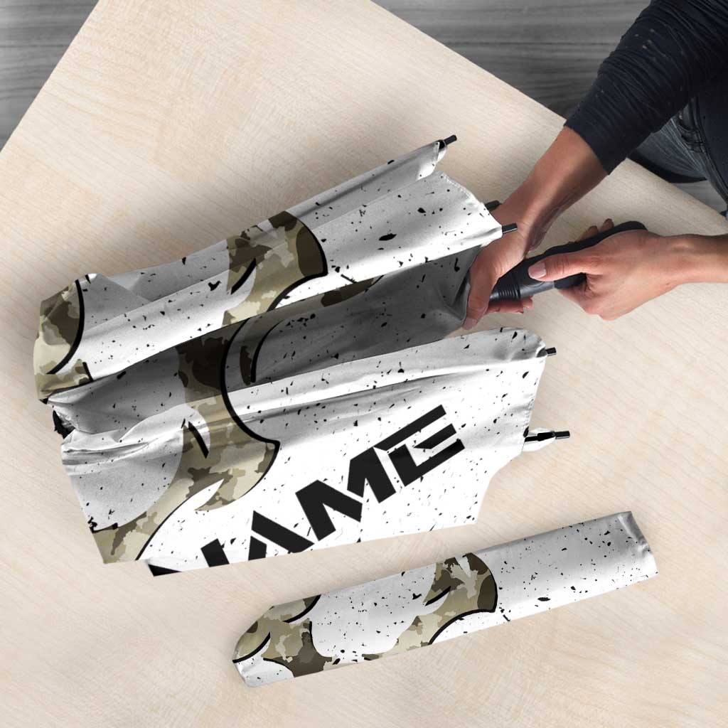 Personalized Camouflage Skull and American Flag Darts Umbrella - Wonder Print Shop