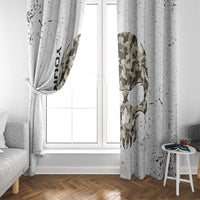 Personalized Camouflage Skull and American Flag Darts Window Curtain - Wonder Print Shop