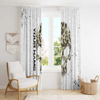 Personalized Camouflage Skull and American Flag Darts Window Curtain - Wonder Print Shop