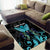 Personalized Elegant Wings and Dartboard Design Area Rug with Swirling Floral Patterns - Wonder Print Shop