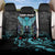 Personalized Elegant Wings and Dartboard Design Back Car Seat Cover with Swirling Floral Patterns - Wonder Print Shop