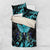 Personalized Elegant Wings and Dartboard Design Bedding Set with Swirling Floral Patterns - Wonder Print Shop