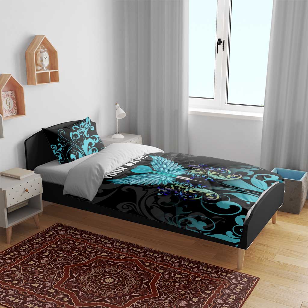Personalized Elegant Wings and Dartboard Design Bedding Set with Swirling Floral Patterns - Wonder Print Shop