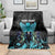 Personalized Elegant Wings and Dartboard Design Blanket with Swirling Floral Patterns - Wonder Print Shop