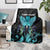 Personalized Elegant Wings and Dartboard Design Blanket with Swirling Floral Patterns - Wonder Print Shop
