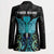 Personalized Elegant Wings and Dartboard Design Blazer with Swirling Floral Patterns - Wonder Print Shop