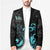 Personalized Elegant Wings and Dartboard Design Blazer with Swirling Floral Patterns - Wonder Print Shop