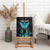 Personalized Elegant Wings and Dartboard Design Canvas Wall Art with Swirling Floral Patterns - Wonder Print Shop