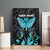 Personalized Elegant Wings and Dartboard Design Canvas Wall Art with Swirling Floral Patterns - Wonder Print Shop