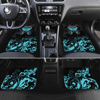 Personalized Elegant Wings and Dartboard Design Car Mats with Swirling Floral Patterns - Wonder Print Shop