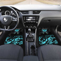 Personalized Elegant Wings and Dartboard Design Car Mats with Swirling Floral Patterns - Wonder Print Shop