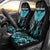 Personalized Elegant Wings and Dartboard Design Car Seat Cover with Swirling Floral Patterns - Wonder Print Shop